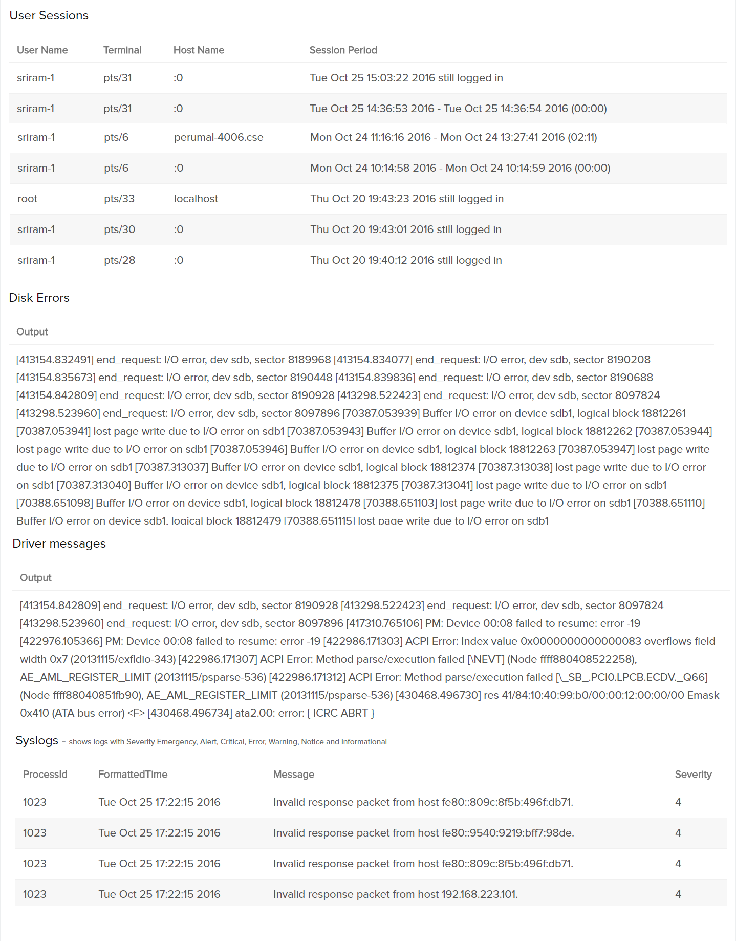 RCA_linux3 RCA report for Linux 03