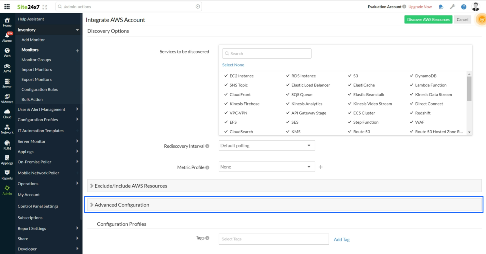 advanced-conf advanced configuration
