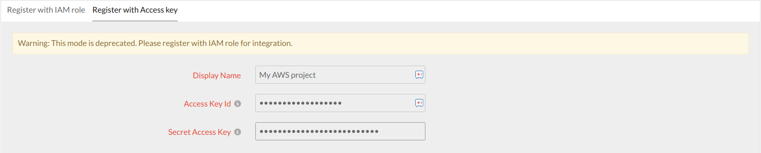 Key Based Approach to Connect your AWS Account Key based approach to Connect your AWS Account