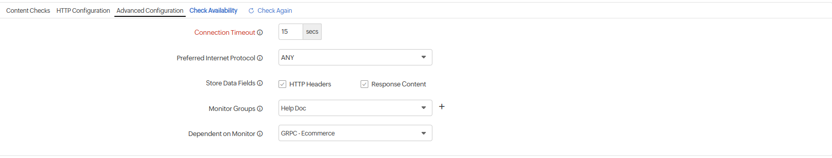 Advanced configuration in website Image for advanced configuration in website