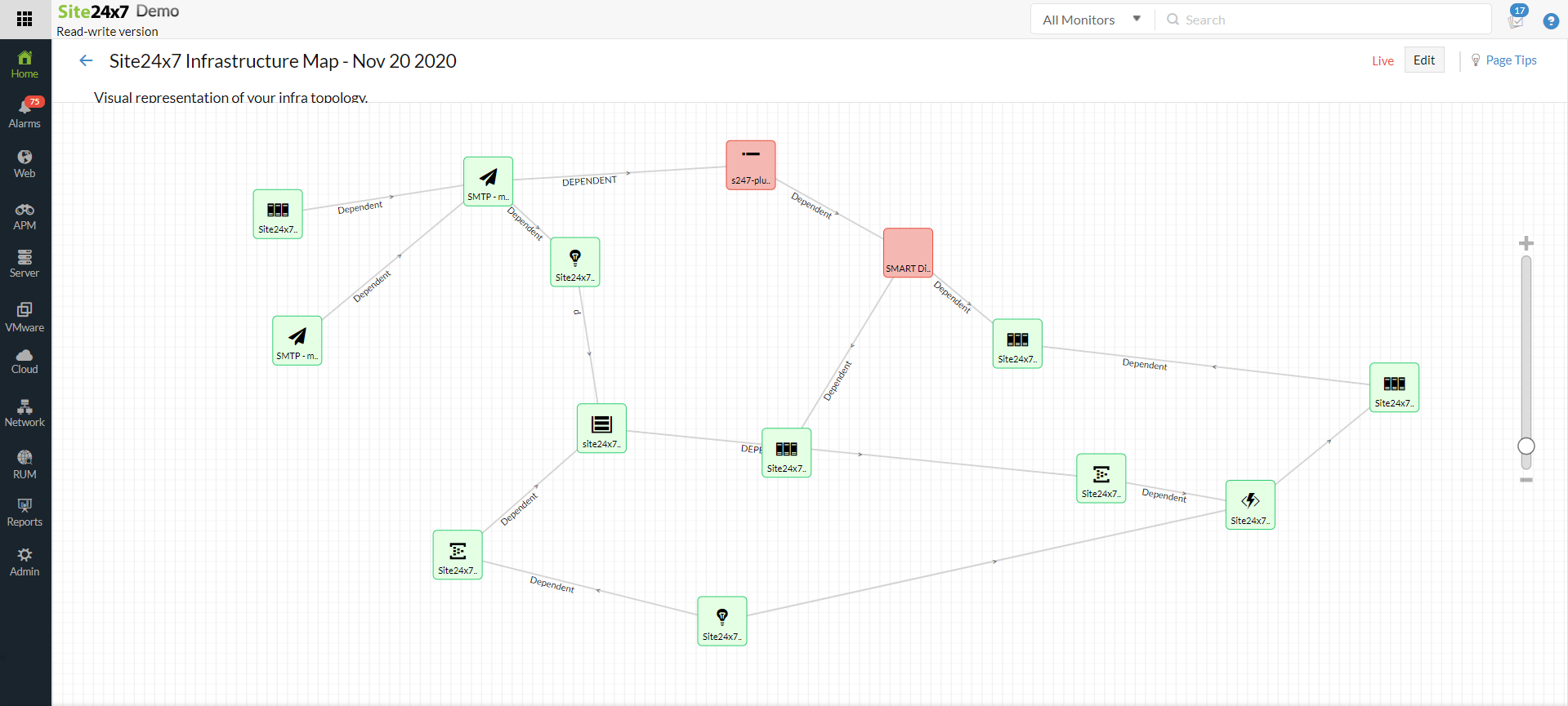 infra-maps-link-monitors