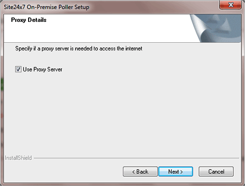 On-Premise Poller 5 Configure Proxy
