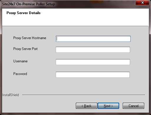 On-Premise Poller 6 Proxy Details