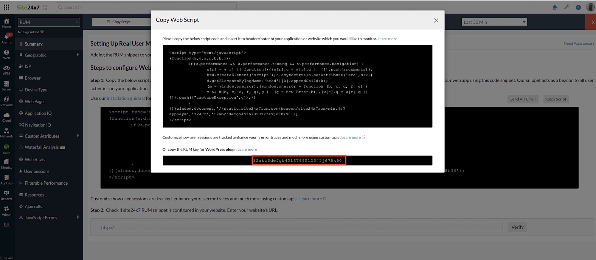 rum-script-injection RUM script injection