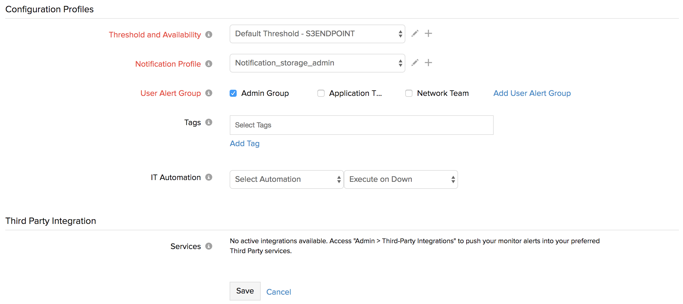 “threshold “configure