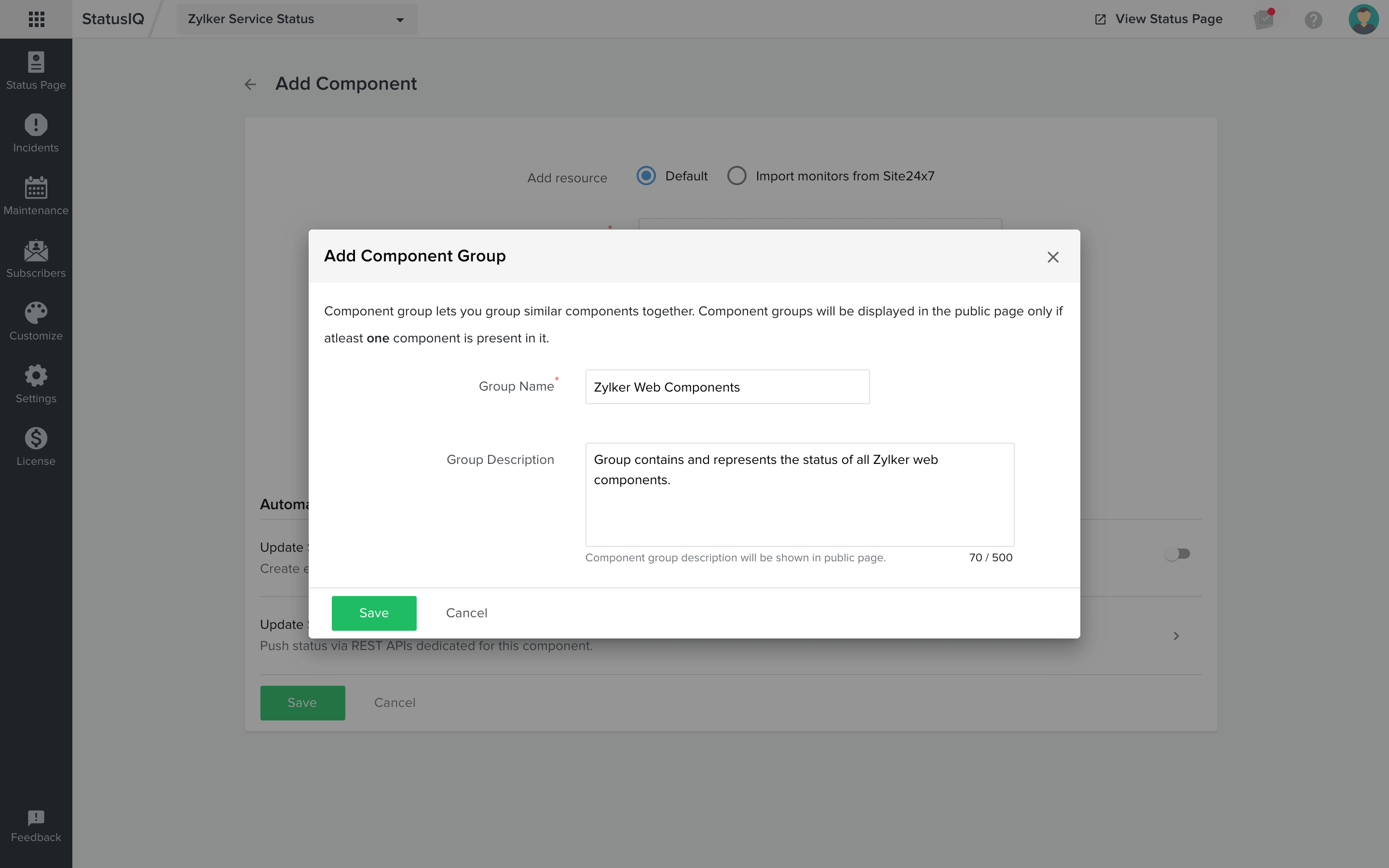 add-component Learn how to add a component group