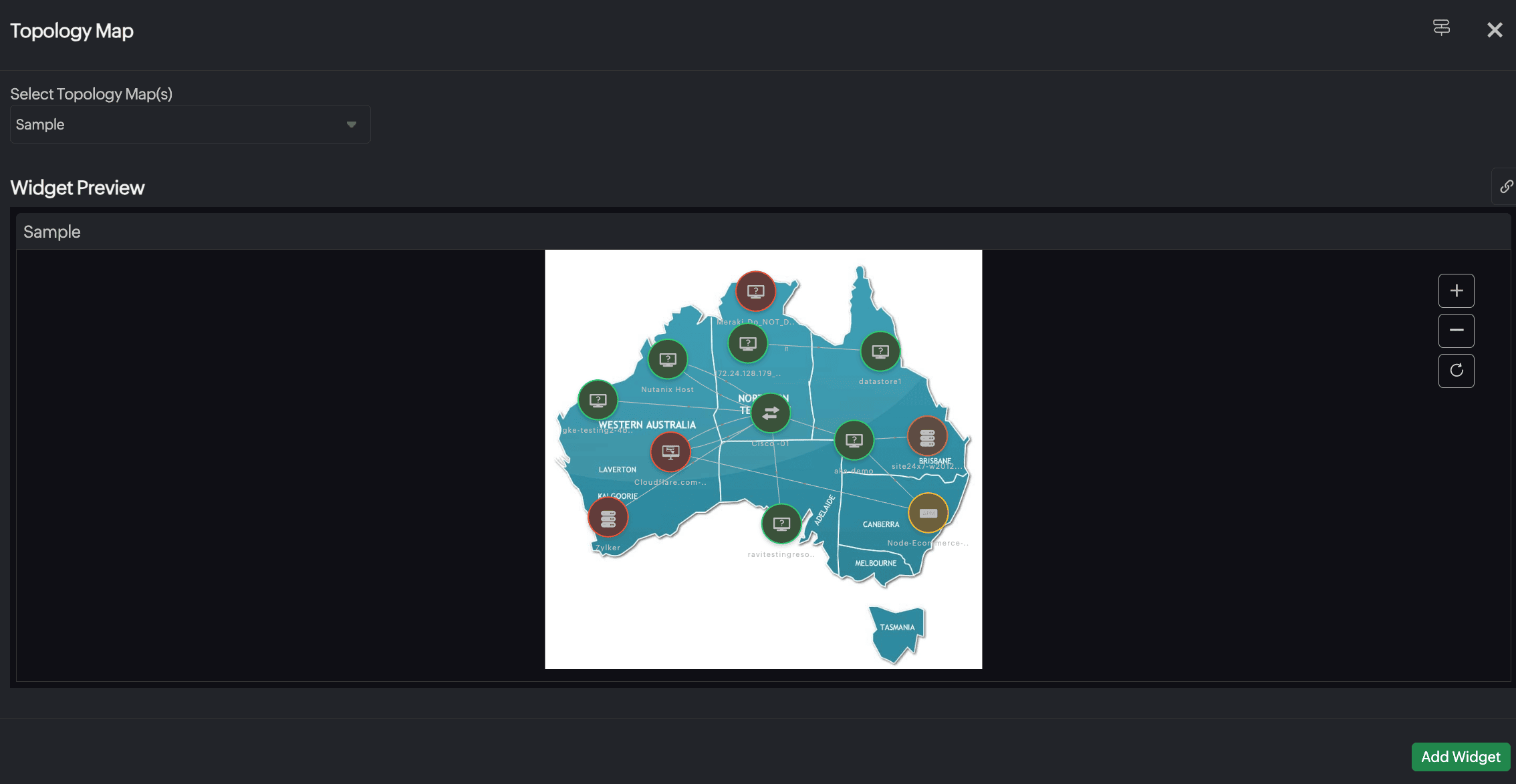 Marking an Infrastructure map as a Network Map