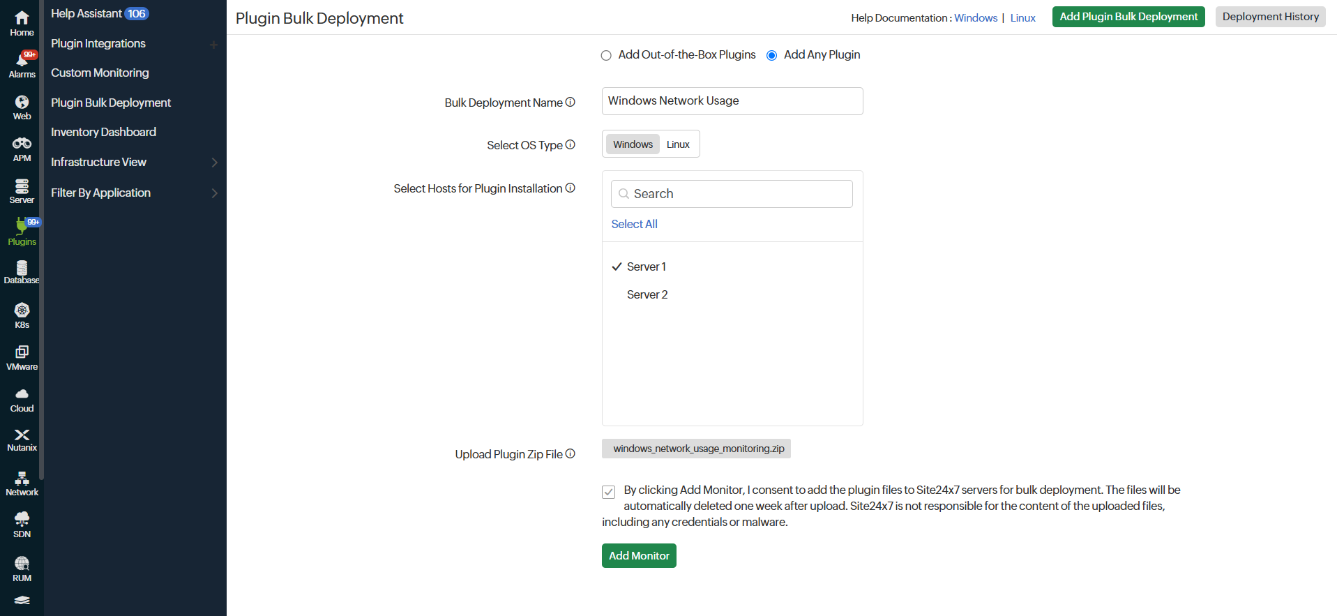 Plugin bulk deployment
